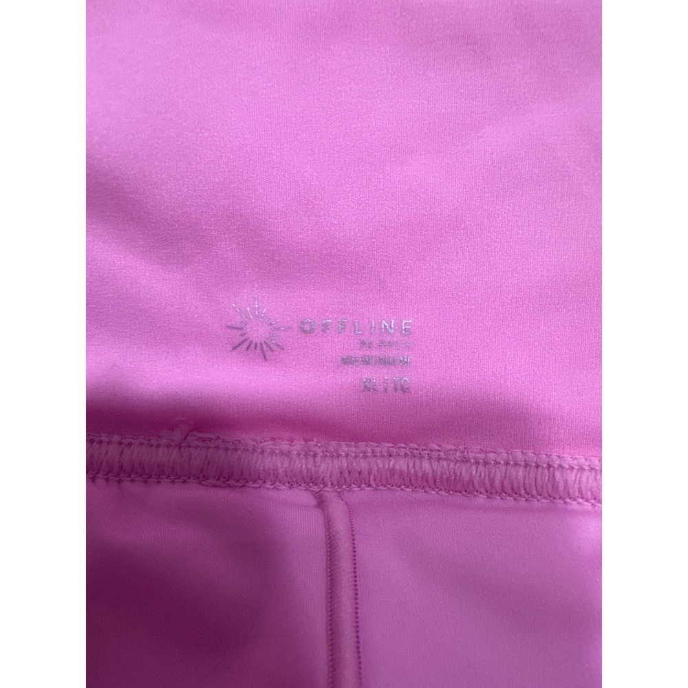 Aerie OFFLINE Pleated Tennis Skirt Pink Athletic Skort XL 170-6498-1148 - Picture 7 of 9